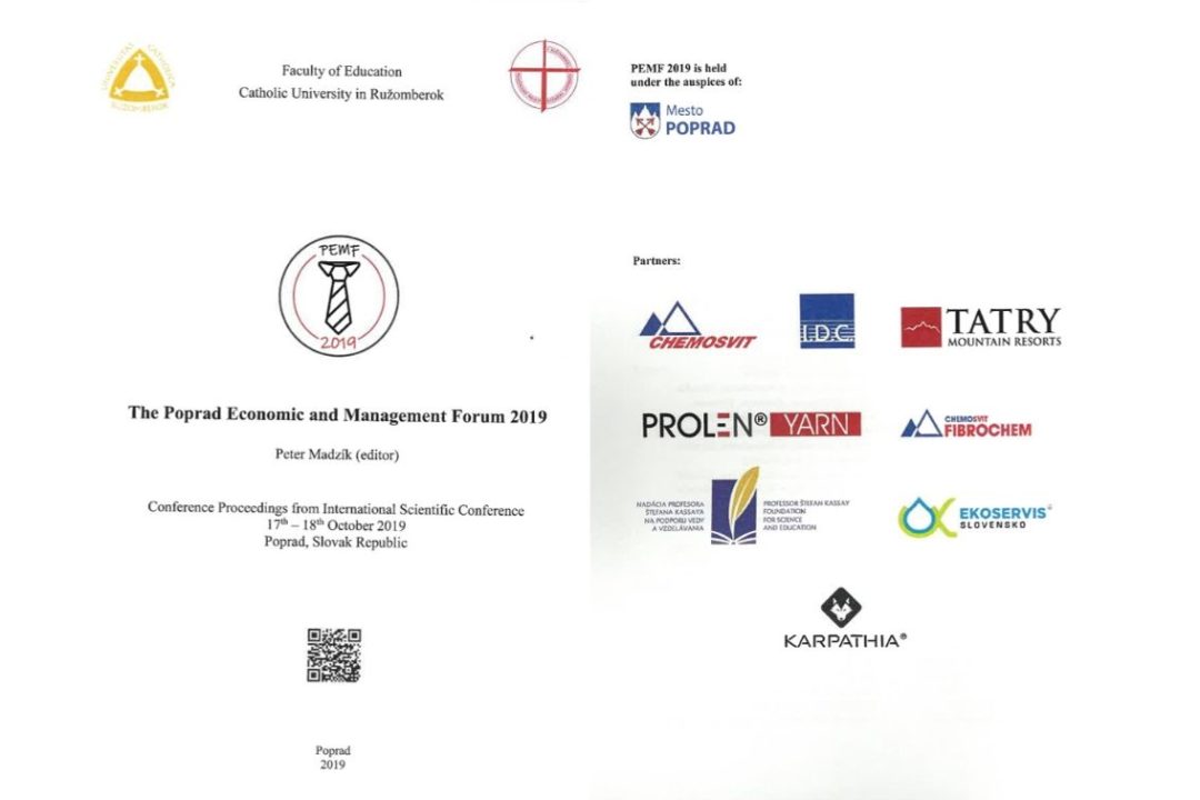The Poprad Economic and Management Forum 2019