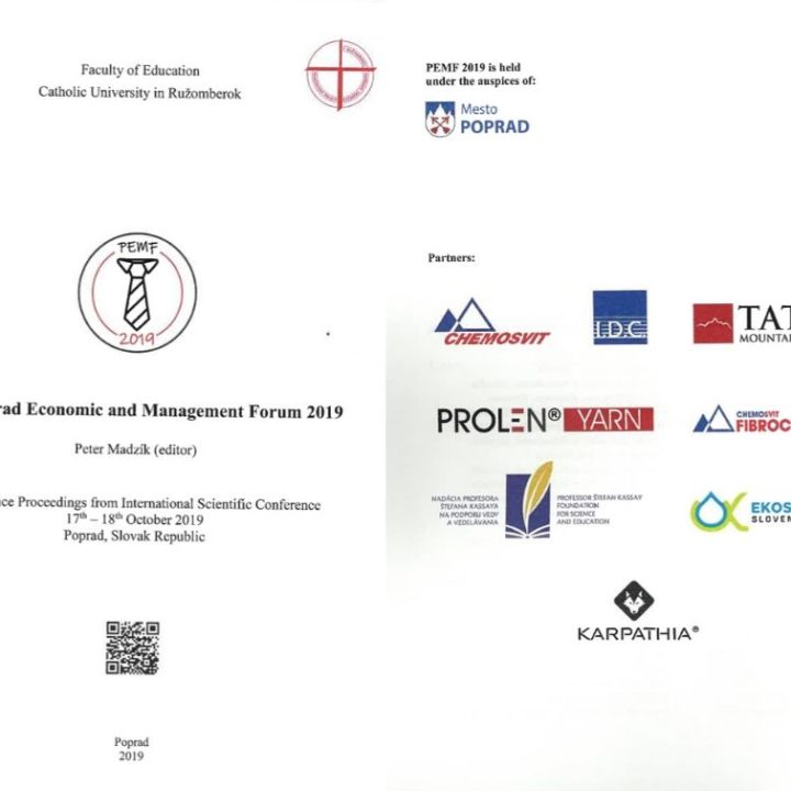 The Poprad Economic and Management Forum 2019